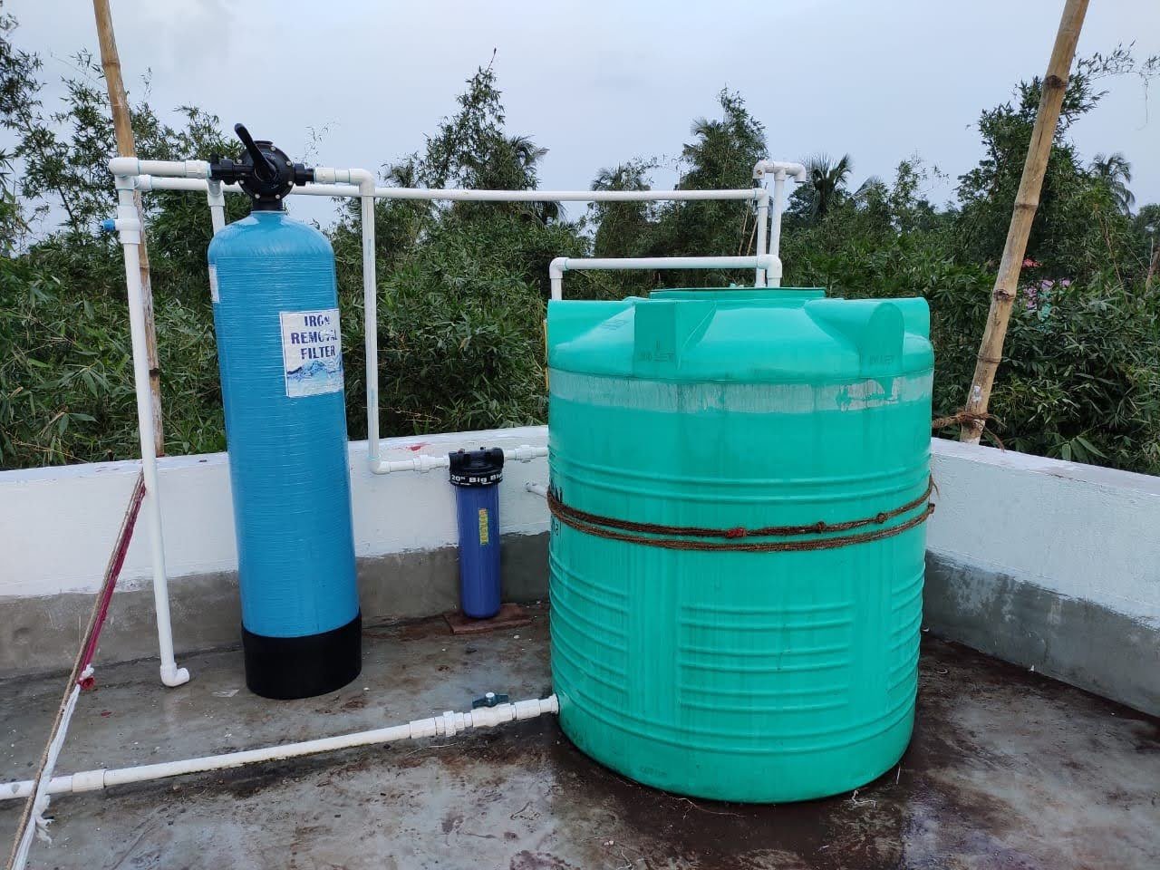 Water purification system seller Mr. Sambhu Mukherjee in Ghola